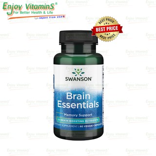 Swanson Brain Essentials 60 Capsules (Exp.09/2024)