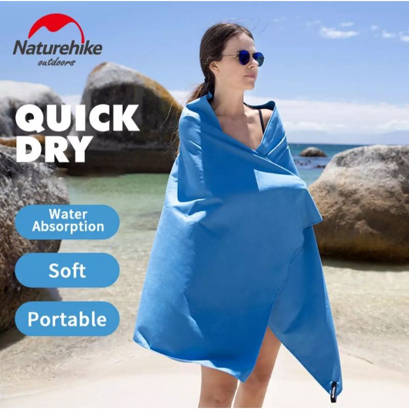 ราคาและรีวิวNaturehike ผ้าเช็ดตัวแห้งเร็วแอนตี้แบคทีเรีย (Quick Drying Antibacterial)