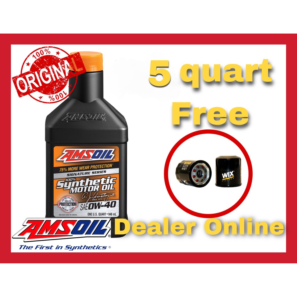 amsoil-signature-series-sae-0w-40-น้ำมันเครื่องสังเคราะห์แท้-100