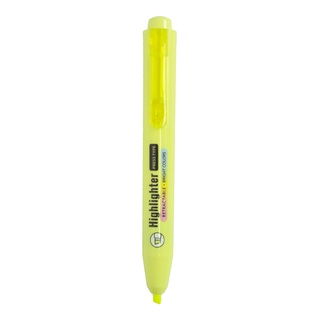 Maples 735 ปากกาไฮไลท์แบบกด สีเหลือง 1 แท่ง ชัดแบบสว่าง สีชัดแบบสว่างติดทนทาน สีไม่ซีดจางหรือคล้ำลงตัวด้ามทรง กระทัดรัด