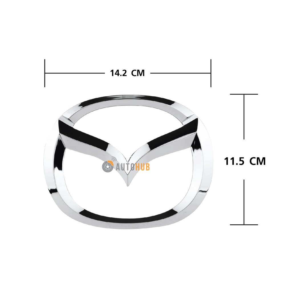 mazda-โลโก้หน้ากระจัง-mazda2-ปี-2009-2014-bt50-ปี-2006-2011-ชุบโครเมียม-ของแท้ศูนย์