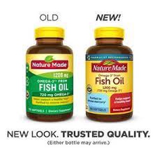 ภาพขนาดย่อของภาพหน้าปกสินค้าพร้อมส่ง Nature Made,Fish Oil ,น้ำมันปลา ,1200 mg ,200 Softgels จากร้าน drkwang บน Shopee ภาพที่ 1