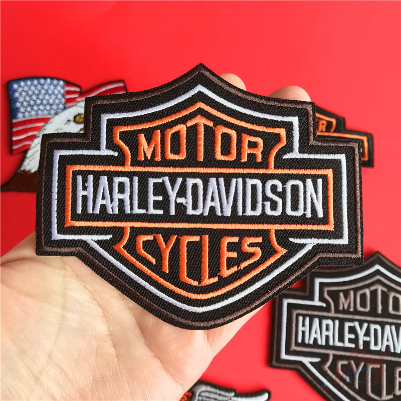 แพทช์ตกแต่งเสื้อผ้า-ลายนกอินทรีย์-harley-motor-biker-ride-ride-ride-สำหรับติดตกแต่งเสื้อผ้า-diy-1-ชิ้น