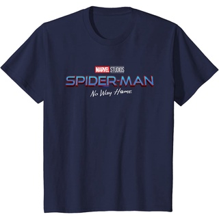 เสื้อยืดผ้าฝ้ายพรีเมี่ยม เสื้อยืด พิมพ์ลายโลโก้ Marvel Spider-Man No Way Home