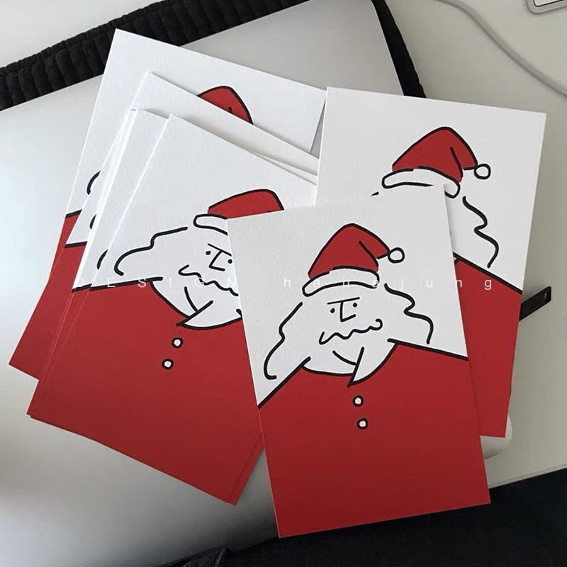 ภาพหน้าปกสินค้าพร้อมส่ง การ์ดคริสต์มาส Christmas Postcard โปสการ์ด แบบเป็นการ์ดหน้าเดียว ไม่มีซอง