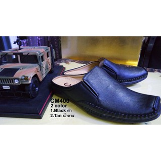 ภาพขนาดย่อของสินค้ารองเท้าเปิดส้น ผู้ชาย รหัสCM400 สีดำ สีน้ำตาล สีแทน