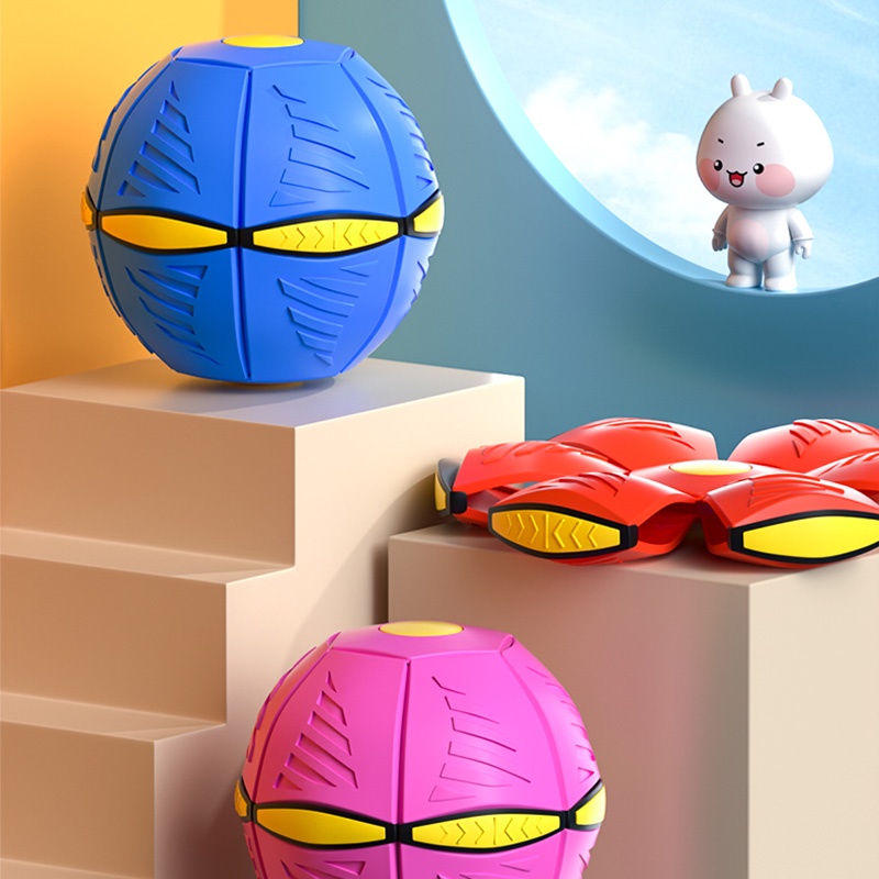 ภาพสินค้าลูกบอลA2002 ลูกบอลเด้งผิดรูป Flying UFO Ball Pop ของเล่นเด็ก กีฬากลางแจ้ง ลูกบอลแบน ของเล่น ลูกบอลจานบินวิเศษ จากร้าน newsunding บน Shopee ภาพที่ 5