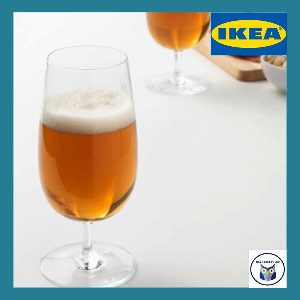ikea-พร้อมส่ง-แก้วเบียร์-แก้วมีเนื้อแวววาว-คุณภาพดี