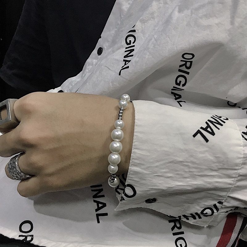 สร้อยข้อมือ-ประดับไข่มุก-สไตล์ฮิปฮอป-สําหรับผู้ชาย-และผู้หญิง