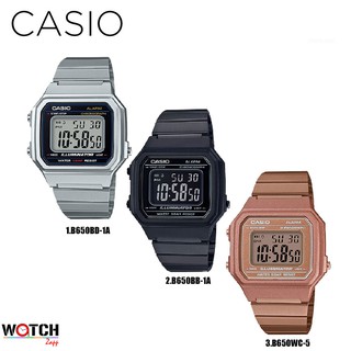 ภาพหน้าปกสินค้านาฬิกาข้อมือ นาฬิกา Casio Standard Retro Design รุ่น B650WD B650WB B650WC-5A ที่เกี่ยวข้อง