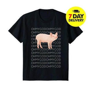 Wanyg เสื้อยืดแขนสั้น พิมพ์ลาย Shane Dawson Oh My God Pig เหมาะกับของขวัญวันเกิด สไตล์คลาสสิก สําหรับผู้ชายสามารถปรับแต่