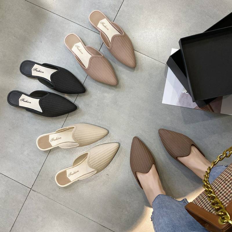 ภาพหน้าปกสินค้ารองเท้าคัทชู คัทชูหัวแหลมเปิดส้น เผื่อ1ไซส์นะคะ รองเท้าแฟชั่นหญิง จากร้าน atr_123 บน Shopee