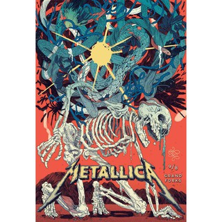 โปสเตอร์ Metallica เมทัลลิกา วงร็อก Rock Music Band Poster รูปภาพ ภาพถ่าย โปสเตอร์วงดนตรี ตกแต่งผนัง ตกแต่งบ้าน วงดนตรี
