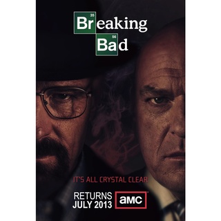 โปสเตอร์หนัง Breaking Bad ดับเครื่องชน คนดีแตก ซีรี่ย์ Movie Poster ภาพติดผนัง ตกแต่งบ้าน รูปติดห้อง ของสะสม ร้านคนไทย