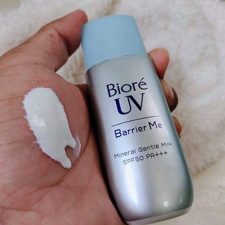 Biore UV Barrier Me Mineral Gentle Milk SPF50 PA+++ 50ml. (ของแท้ ฉลากไทย) กันแดดเนื้อน้ำนม สูตรอ่อนโยนพิเศษ