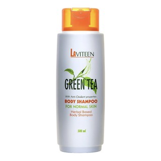 ลาวิทีน สบู่เหลวอาบน้ำ  สำหรับผิวธรรมดา Laviteen Green Tea Body Shampoo For Normal Skin 500ml