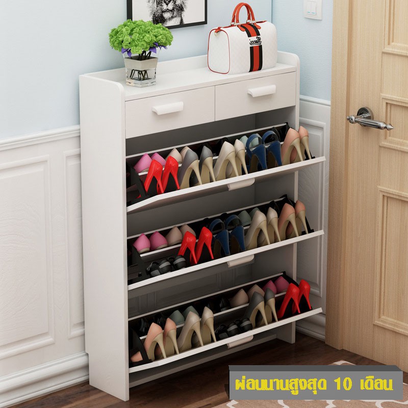 ตู้เก็บรองเท้า-ชั้นวางรองเท้า-เอนกประสงค์-shoe-storage-cabinet-shoe-rack-dd3233