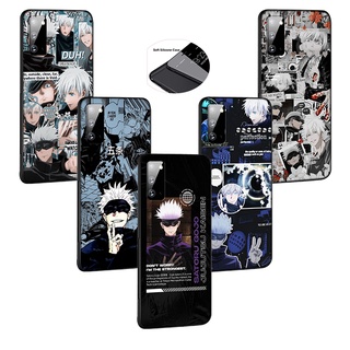 เคสโทรศัพท์มือถือแบบนิ่ม ลายอะนิเมะ Jujutsu Kaisen Gojo Satoru G139 สีดํา สําหรับ Samsung Galaxy A02s A03S A13 A33 A53 A73 Plus Lite