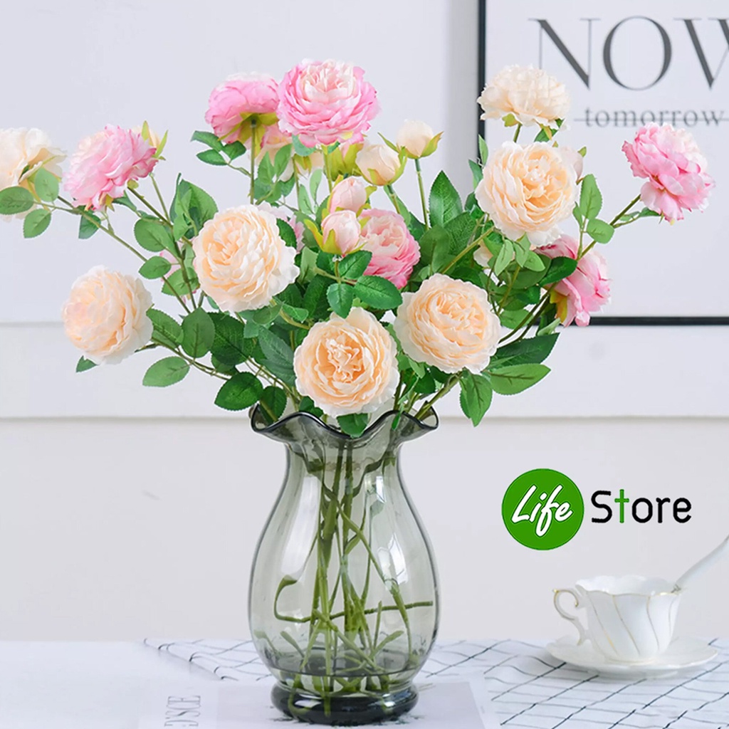 ภาพสินค้าช่อดอกกุหลาบ รุ่น rose-01 (ช่อยาว65 cm ) จากร้าน lifestore2 บน Shopee ภาพที่ 4