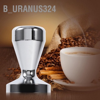 B_Uranus324(☆▽☆) อุปกรณ์กดเมล็ดกาแฟเอสเปรสโซ่ สเตนเลส พร้อมฐานแบน เส้นผ่าศูนย์กลาง 51 มม.