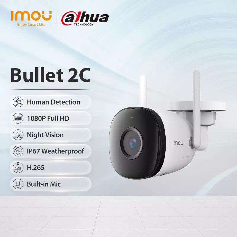 รูปภาพของโปรแรง5.5 ️กล้องวงจรปิดไร้สาย ️ Dahua IMOU Bullet 2C (IPC-F22P) 1080P WiFi 3.6mm รับประกันศูนย์ 2 ปีลองเช็คราคา