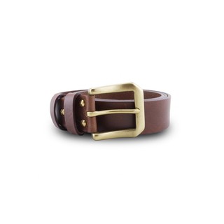 Brown Stone เข็มขัดหนังแท้รุ่น Milano Tan Belt Solid Brass PAM Buckle