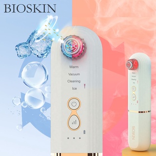 Bioskin เครื่องดูดสิวเสี้ยน ทําความสะอาดผิวหน้า แบบร้อน และเย็น เพิ่มความชุ่มชื้น