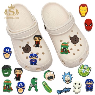 สินค้า CROCS รองเท้า One Piece ลายการ์ตูนอะนิเมะสําหรับตกแต่งรองเท้า