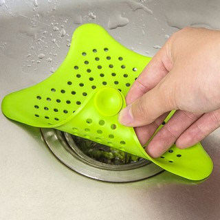 อ่างล้างจาน ป้องกันการอุดตัน ท่อระบายน้ํา พื้น ปลาดาว ซิลิโคน จับผม เครื่องมือครัว