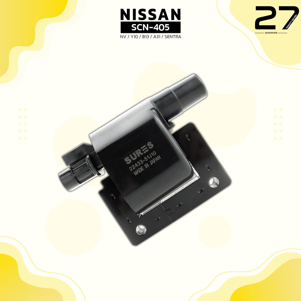 คอยล์จุดระเบิด-nissan-nv-y10-sentra-b13-a31-รหัส-scn-405-made-in-japan