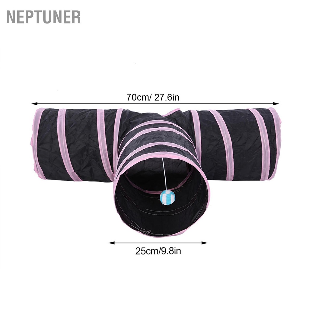 neptuner-ของเล่นอุโมงค์-3-ทาง-พับได้-4-สี-สําหรับฝึกสัตว์เลี้ยง-แมว