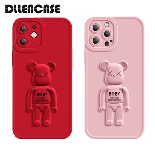 Dllencase เคสโทรศัพท์ ซิลิโคนนิ่ม กันกระแทก พร้อมที่ตั้งวาง สําหรับ For iPhone 14 13 Pro Max X XS XR 11 12 13 Pro Pro Max A294