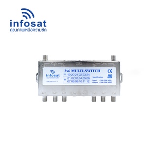 Multiswitch INFOSAT รุ่น INF - MS26  (รับชม 6 จุด อิสระ)