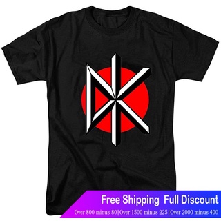 Impactเสื้อยืดถักฤดูร้อน Impact Dead Kennedys Mens Logo Black T-Shirt Impact Popular T-shirts