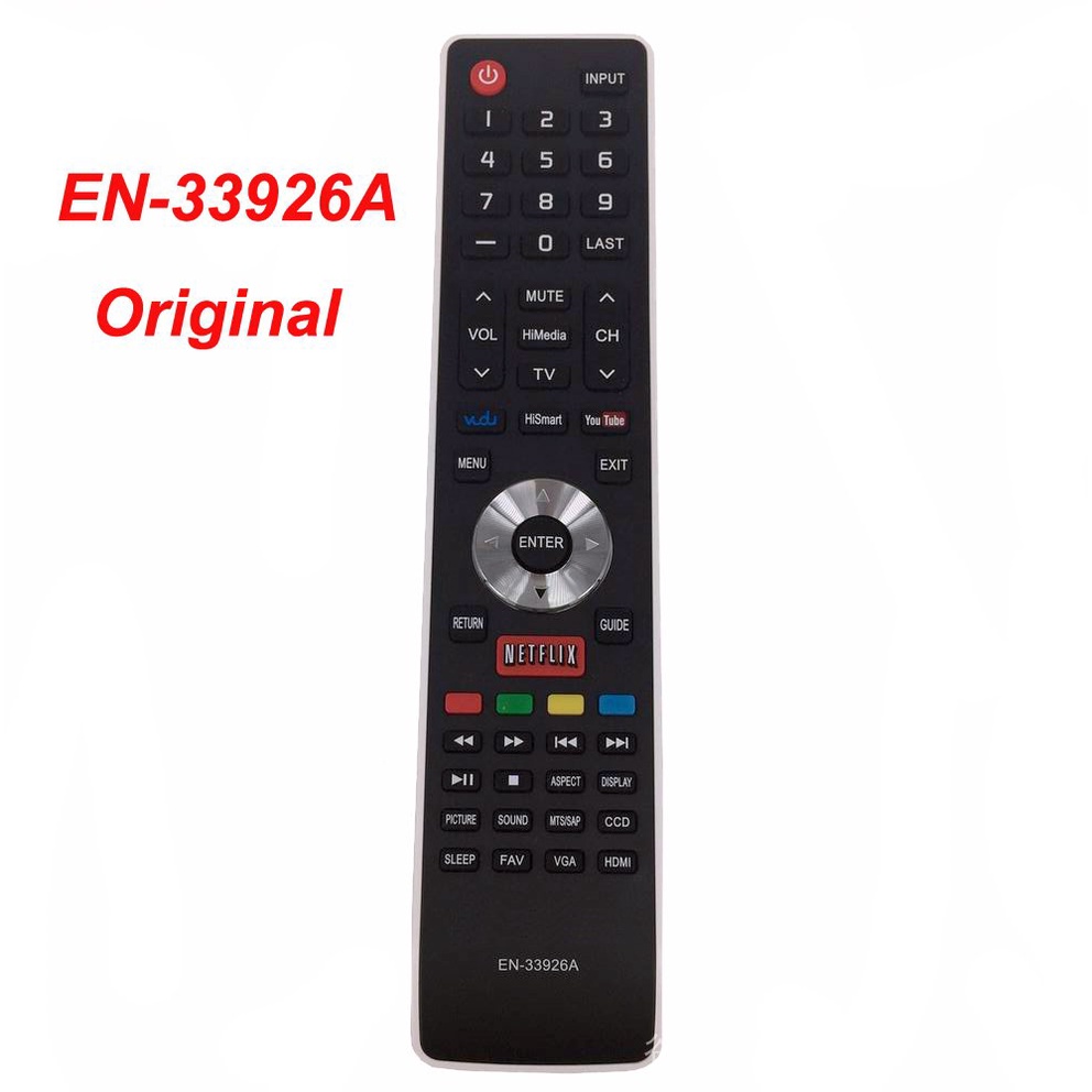 ใหม่-ของแท้-รีโมตคอนโทรล-en-33926a-สําหรับ-hisense-led-lcd-tv-32h5fc-32k20-32k20dw-32k20w-40k366wn-50h5gb-75h9-32k366w