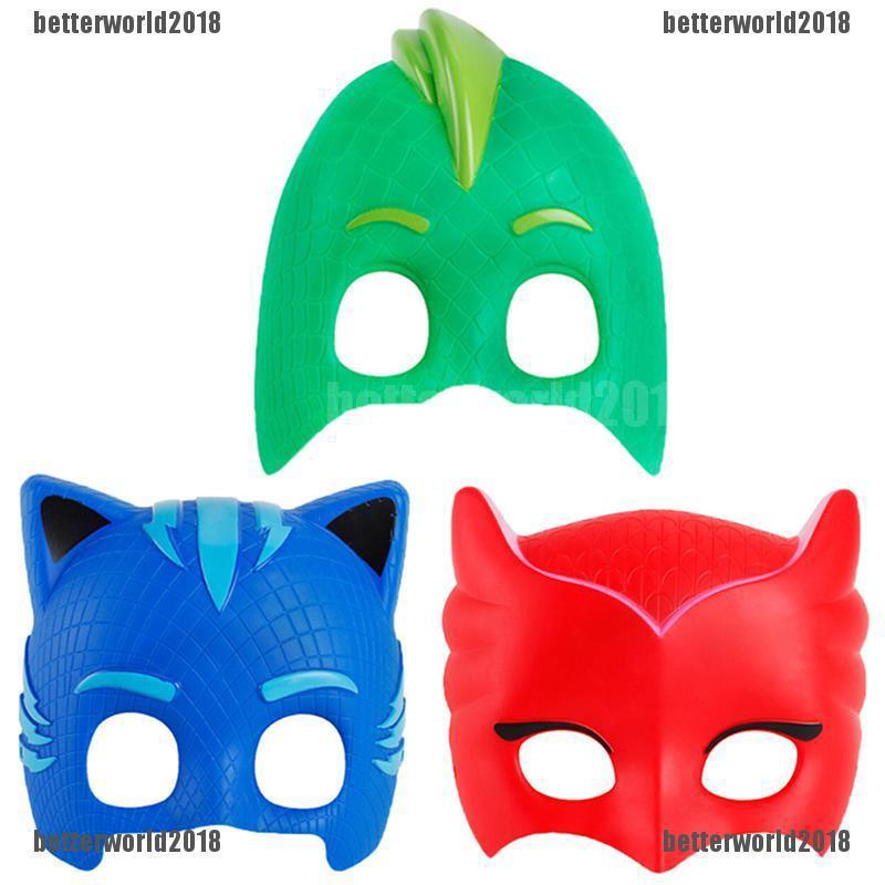 Bew หน้ากาก ลายการ์ตูน PJ Masks Owlette Catboy Gekko เหมาะสําหรับเป็นของขวัญ 1 ชิ้น สําหรับเด็ก