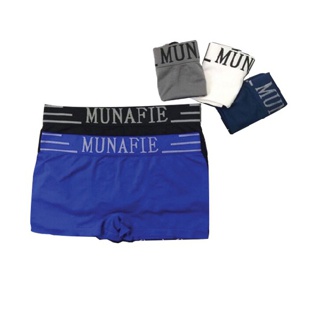 โปรโมชั่น : MINJUL1 ลด15% พร้อมส่ง‼️Boxerชาย แบรนด์Munafie ผ้านิ่มใส่สบาย ไม่อึดอัด 8825