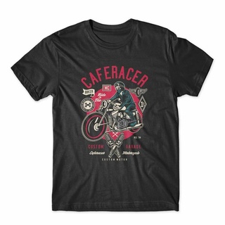 ส่งเร็ว เสื้อยืด พิมพ์ลายมังงะ Caferacer Biker คุณภาพดี สําหรับผู้ชาย