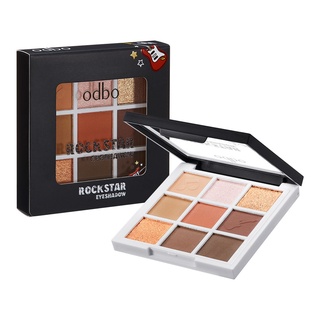 OD259 ODBO ROCKSTAR EYESHADOW โอดีบีโอ ร็อคสตาร์ อายแชโดว์ พาเลทอายแชโดว์ 9 เฉดสี