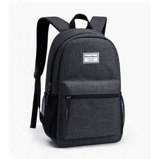 AspenSport Backpack Laptop กระเป๋าสะพายหลัง กระเป๋าโน๊ตบุ๊ค 14-16 นิ้ว กระเป๋าเดินทาง รุ่น AS-B81 สีดำ