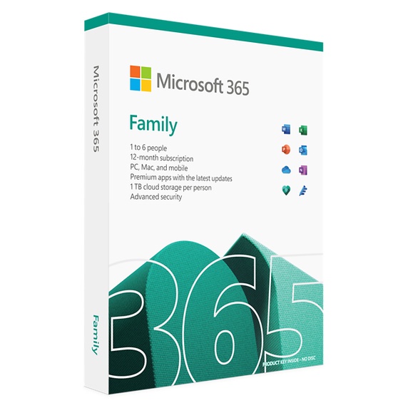 ภาพสินค้าMicrosoft 365 Family (12 Month) คุ้มมาก ใช้ร่วมกันได้ 6 คน Home Subscription 32,64 bit (6GQ-00968) ของลิขสิทธิ์แท้ จากร้าน 2_official_store บน Shopee ภาพที่ 3
