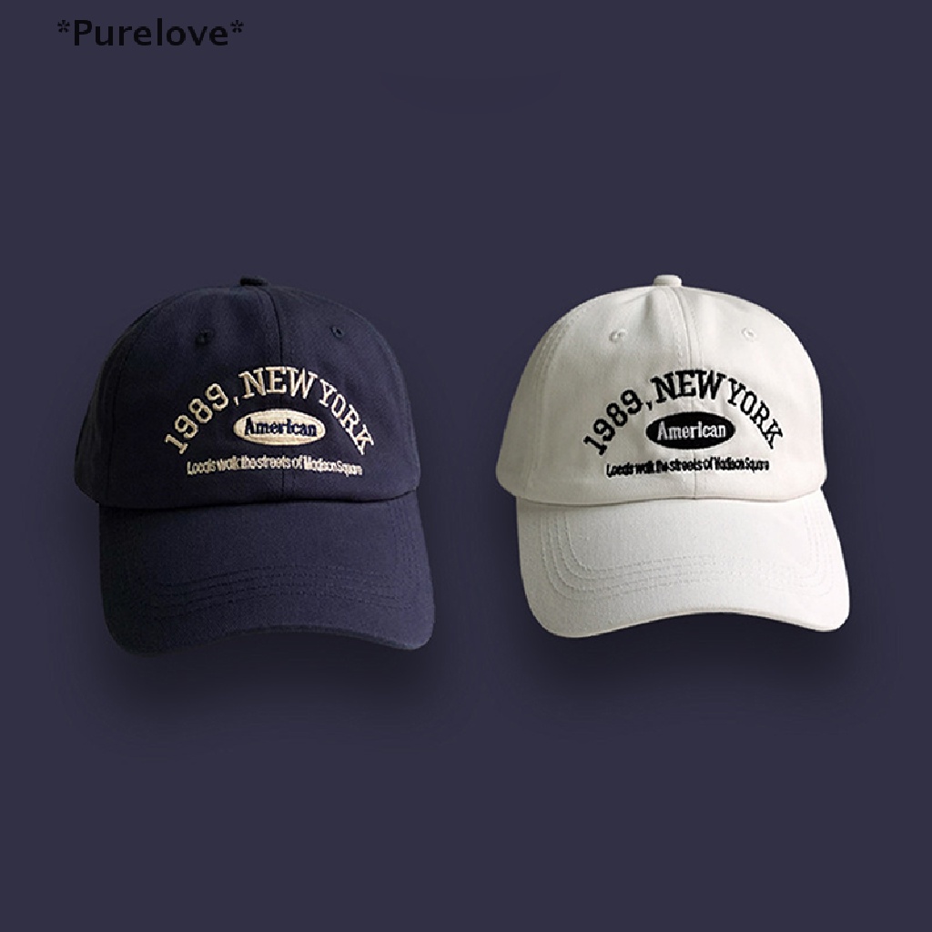 purelove-หมวกเบสบอล-ปักลายตัวอักษร-สไตล์เรโทร-สําหรับผู้ชาย-และผู้หญิง