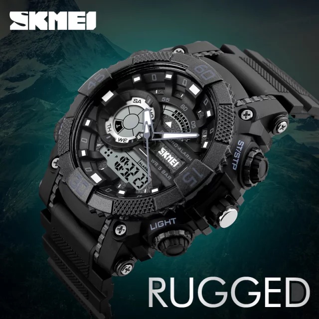 ภาพหน้าปกสินค้าSKMEI 1228 นาฬิกาข้อมือสองระบบ กันน้ำ 100% จากร้าน lifetimewatch บน Shopee