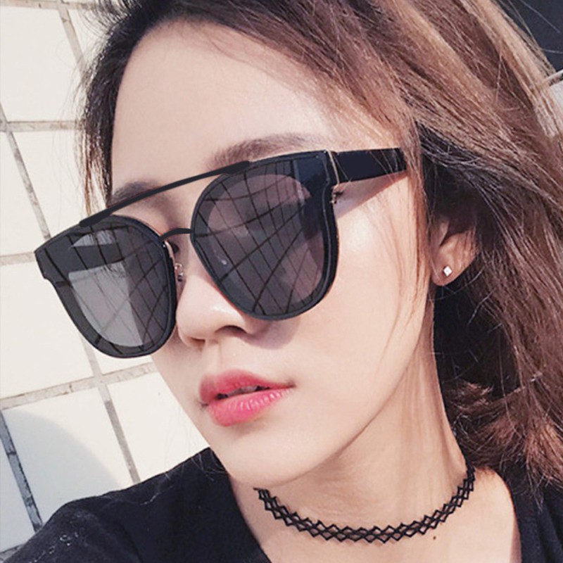 ภาพหน้าปกสินค้าแว่นตากันแดด ป้องกัน UV400 สไตล์เกาหลี เรโทร สำหรับผู้หญิง