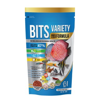 สินค้า BOOST BITS VARIETY สูตร GROWTH & COLOR อาหารปลาสวยงาม (เม็ดจมช้า)