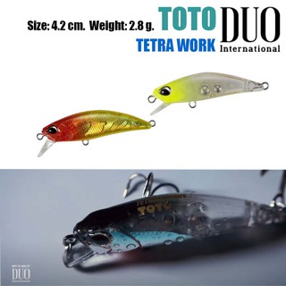 DUO TETRA WORKS TOTO 42S ขนาด 4.2 cm. เหยื่อปลอม เหยื่อตกปลา เหยือ