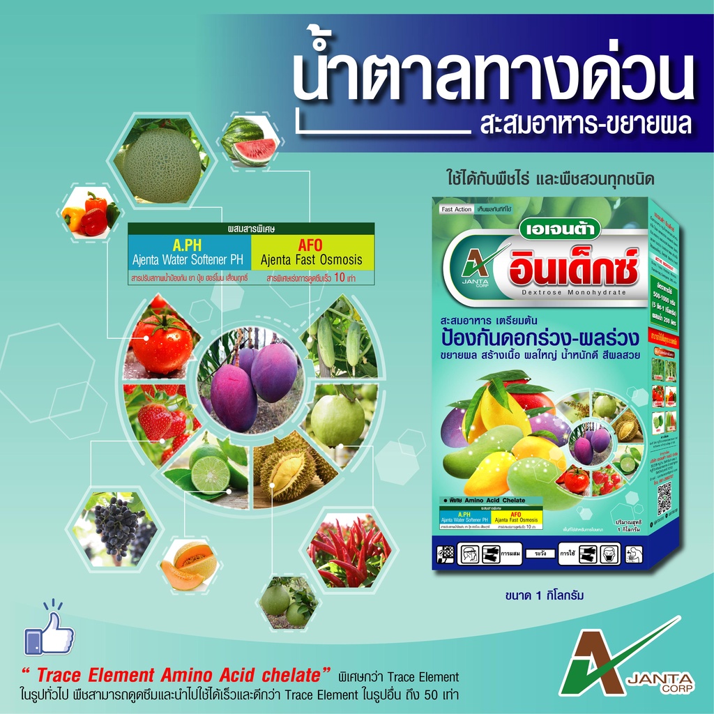 น้ำตาลทางด่วน-เอเจนต้า-สะสมอาหาร-ฟื้นต้นโทรม-พืชใช้ได้ทันที