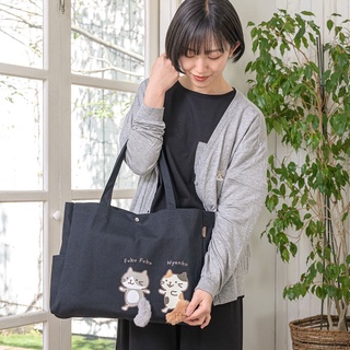 Syกระเป๋าถือลายแมวญี่ปุ่น  กระเป๋าถือขนาดเล็ก  น่ารัก ผ้าฝ้าย