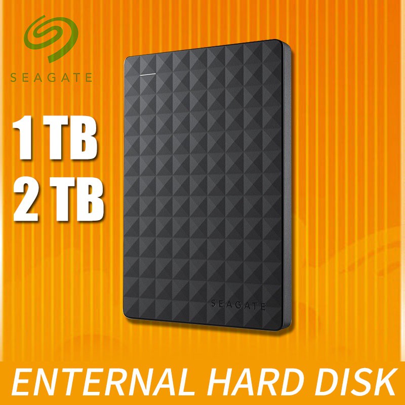 ราคาและรีวิวSeagate External hard disk 1TB/2TB 2.5 inch USB3.0 ฮาร์ดดิสก์ความเร็วสูง