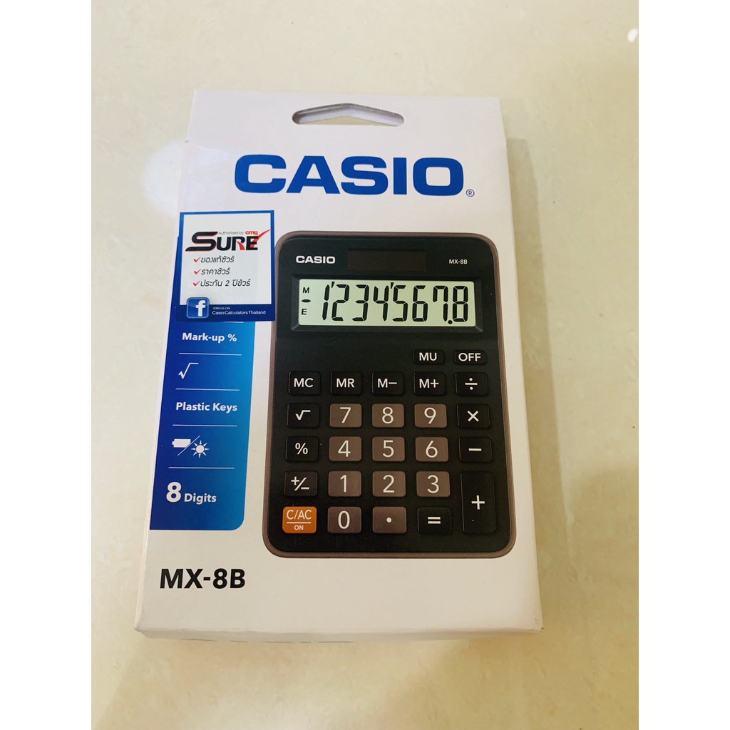mx-8b-เครื่องคิดเลขตั้งโต๊ะ-casio-8-หลัก-สีดำ-ขนาดกะทัดรัด-ของแท้-100-เหมาะสำหรับใช้งานทั่วไป
